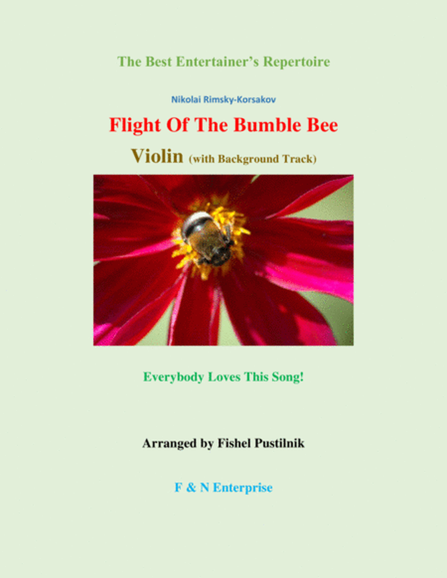 "Flight Of The Bumble Bee" for Violin (with Background Track)-Jazz/Pop Version-Video image number null