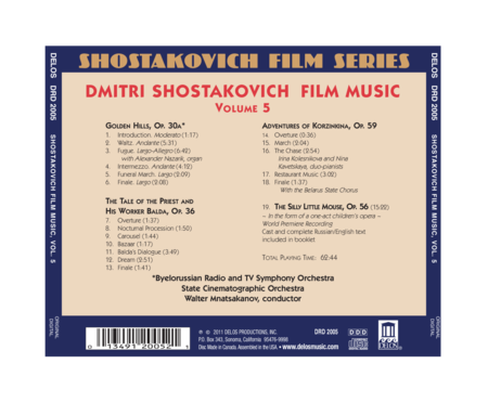 Volume 5: Shostakovich Film Series