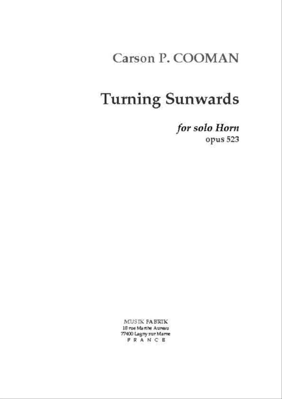 Turning Sunwards Horn Solo scores gallery preview page 1