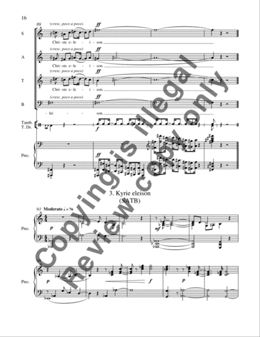 Mass: A Celebration of Life 4-Part scores gallery preview page 12
