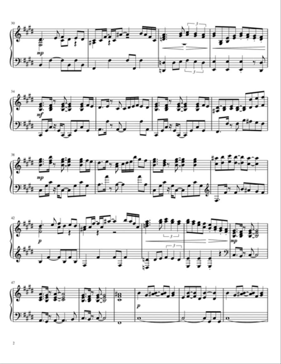 Balance Piano Solo scores gallery preview page 2