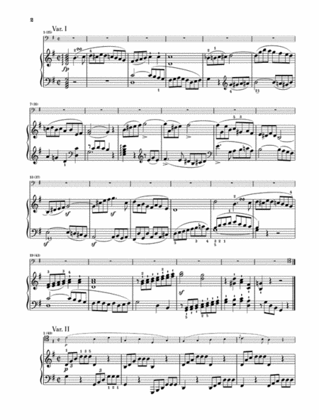 Variations for Piano and Violoncello