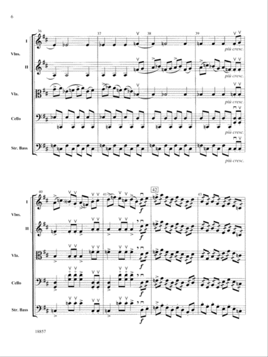 Wedding Day at Troldhaugen: Score String Orchestra scores gallery preview page 6