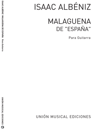 Book cover for Malaguena From Espana Op.165