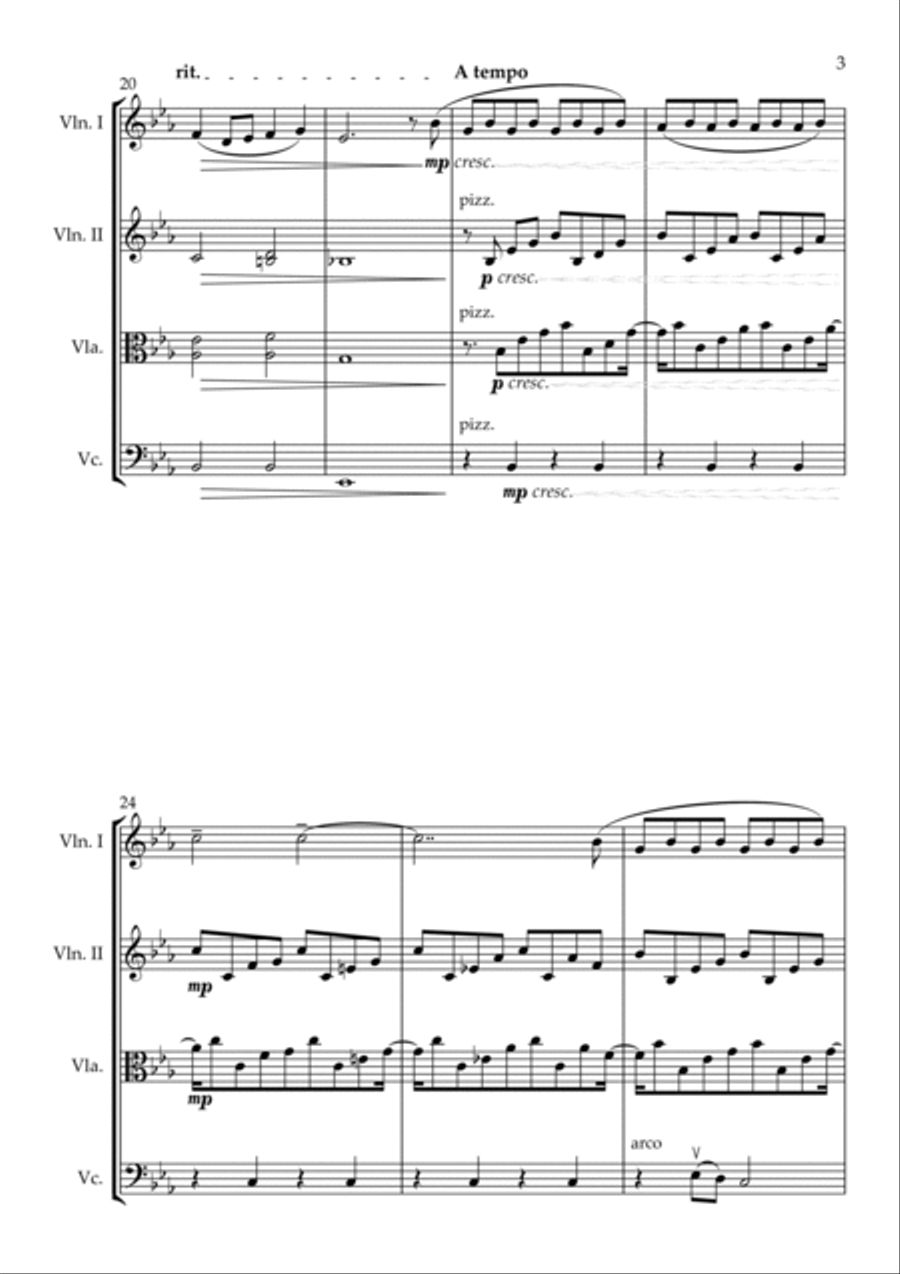 Over The Rainbow Over The Rainbow String Quartet scores gallery preview page 3