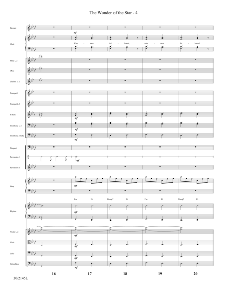 The Wonder of the Star - Orchestral Score and Parts