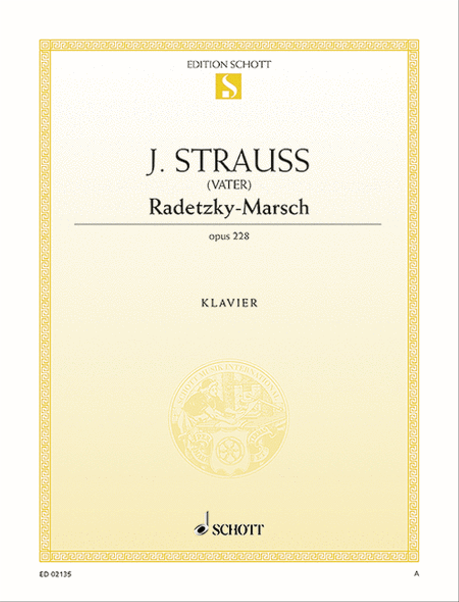 Radetzky March G major, Op. 228 Piano Solo scores gallery preview page 1