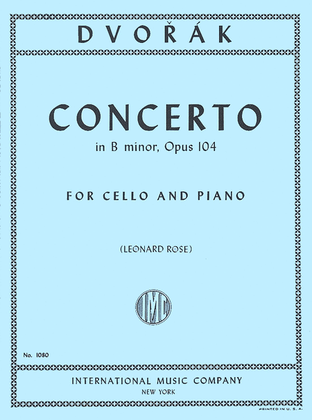Book cover for Concerto In B Minor, Opus 104