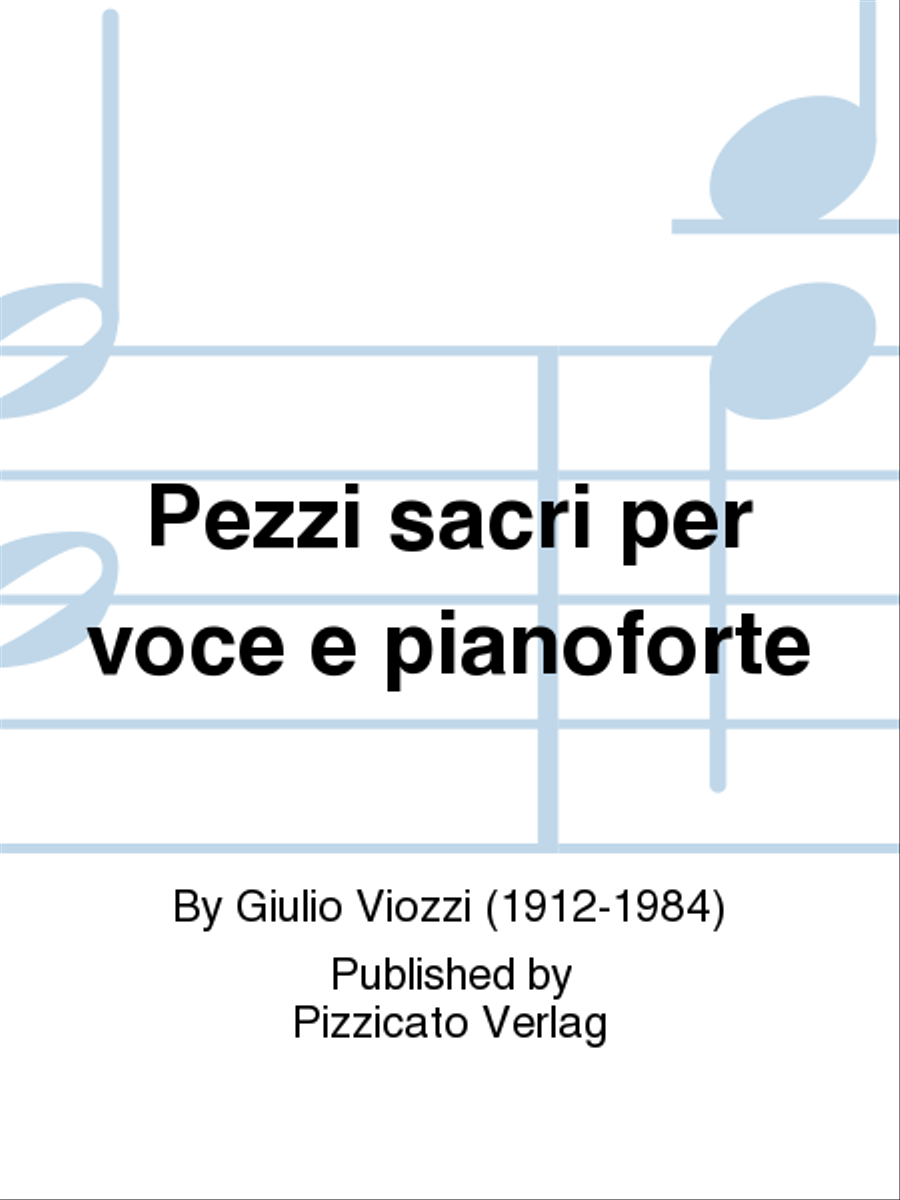 Pezzi sacri per voce e pianoforte Voice Solo scores gallery preview page 1