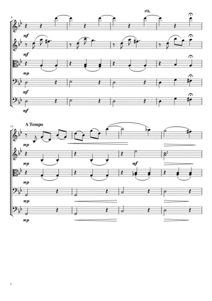 Bagatelles Nos. 9 & 10 (Op. 119) for String Ensemble image number null