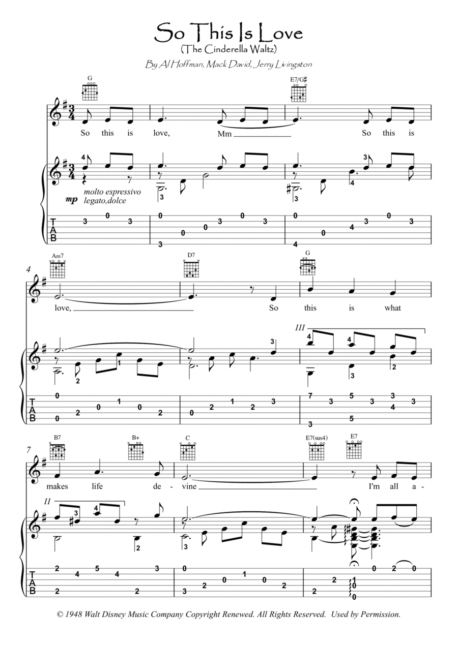 So This Is Love So This Is Love Electric Guitar scores gallery preview page 1
