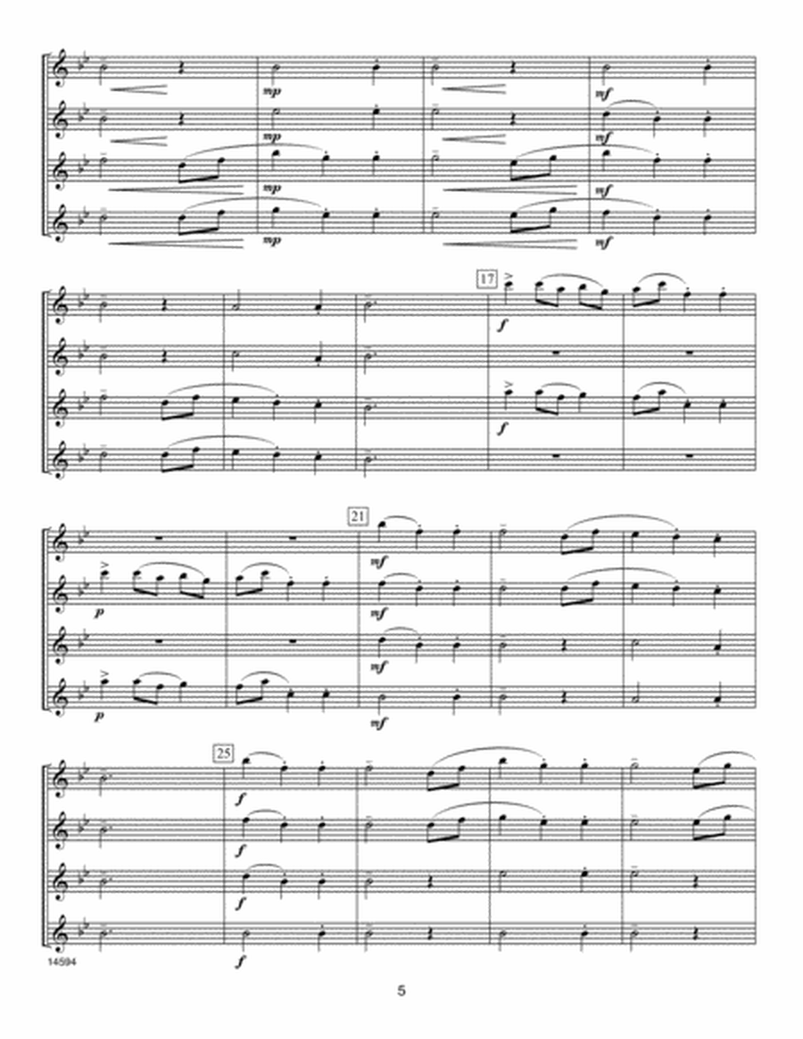 Musical Postcards (10 Flute Quartets From Around The World) - Full Score