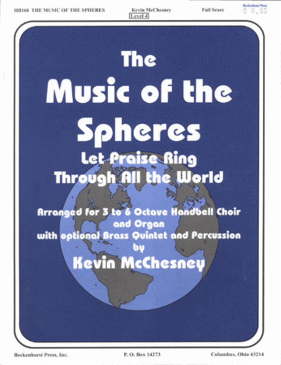 The Music of the Spheres - organ and handbell score Handbell Choir scores gallery preview page 1