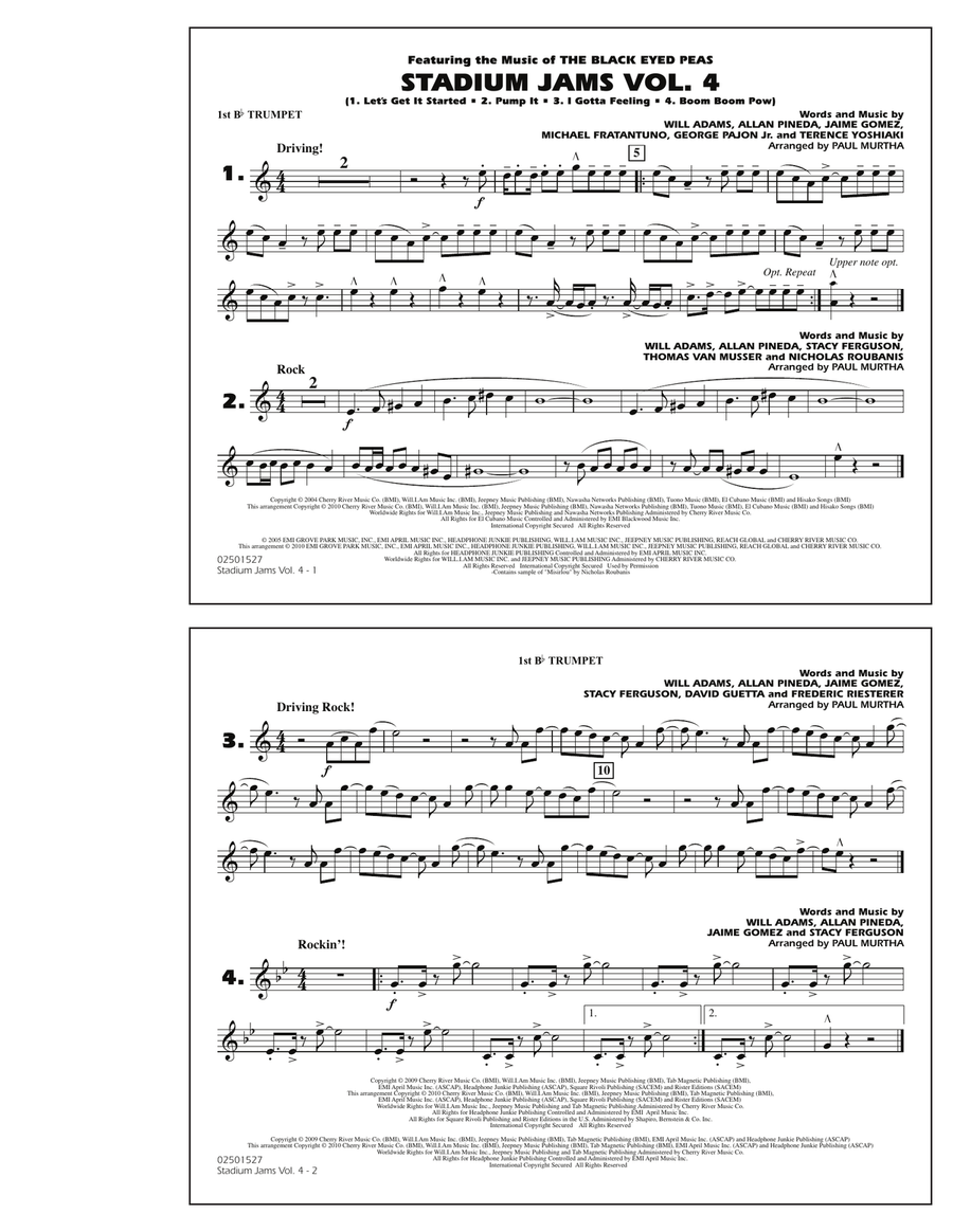 Stadium Jams: Vol. 4 - 1st Bb Trumpet