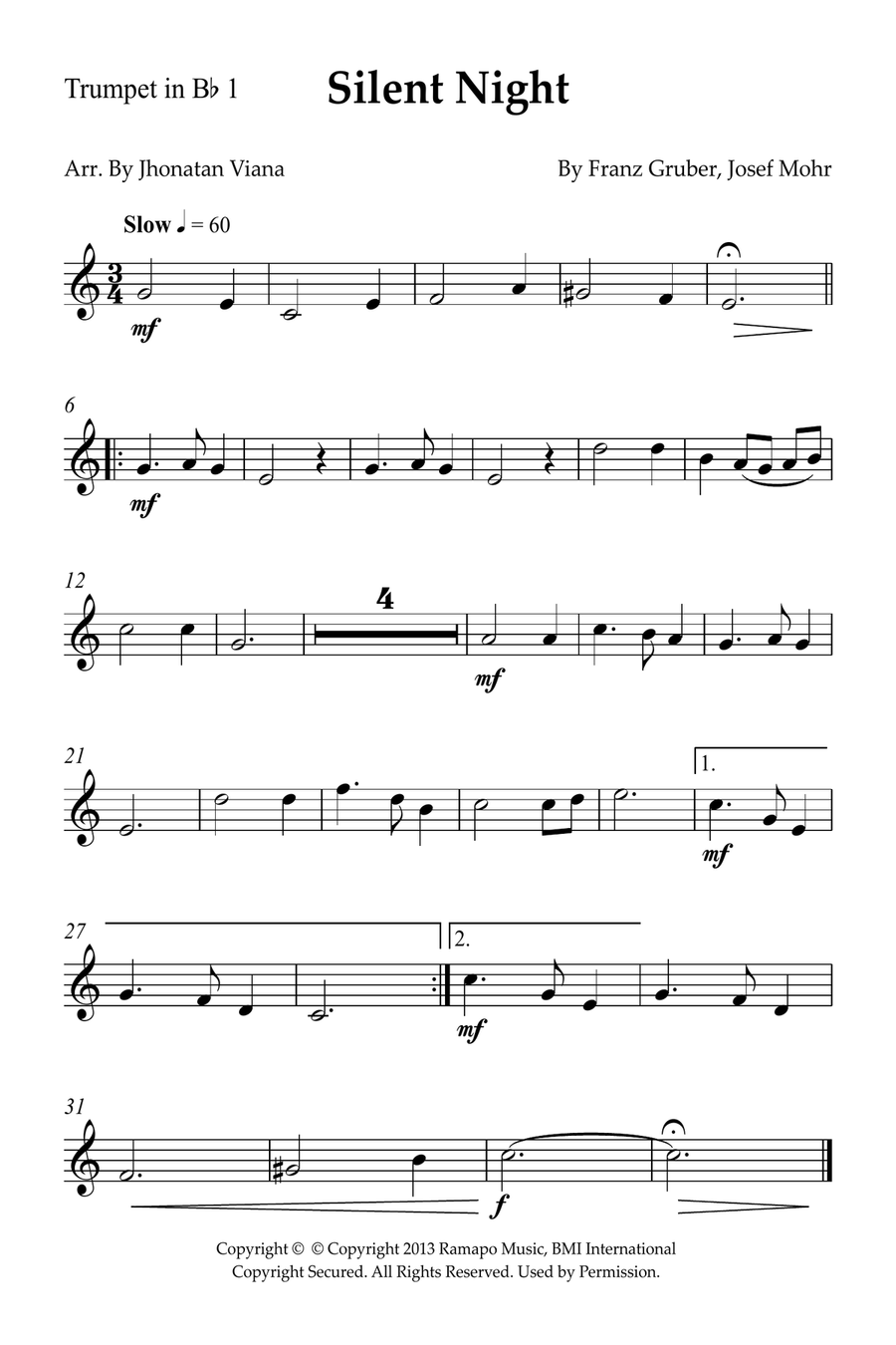Silent Night Silent Night Small Ensemble scores gallery preview page 4