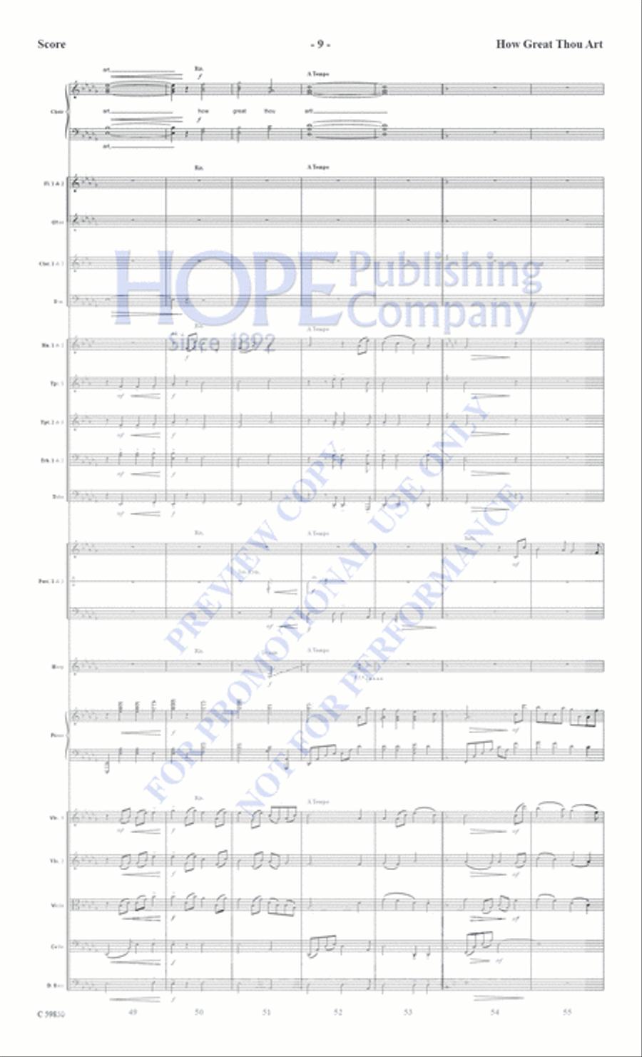 How Great Thou Art Choir scores gallery preview page 10