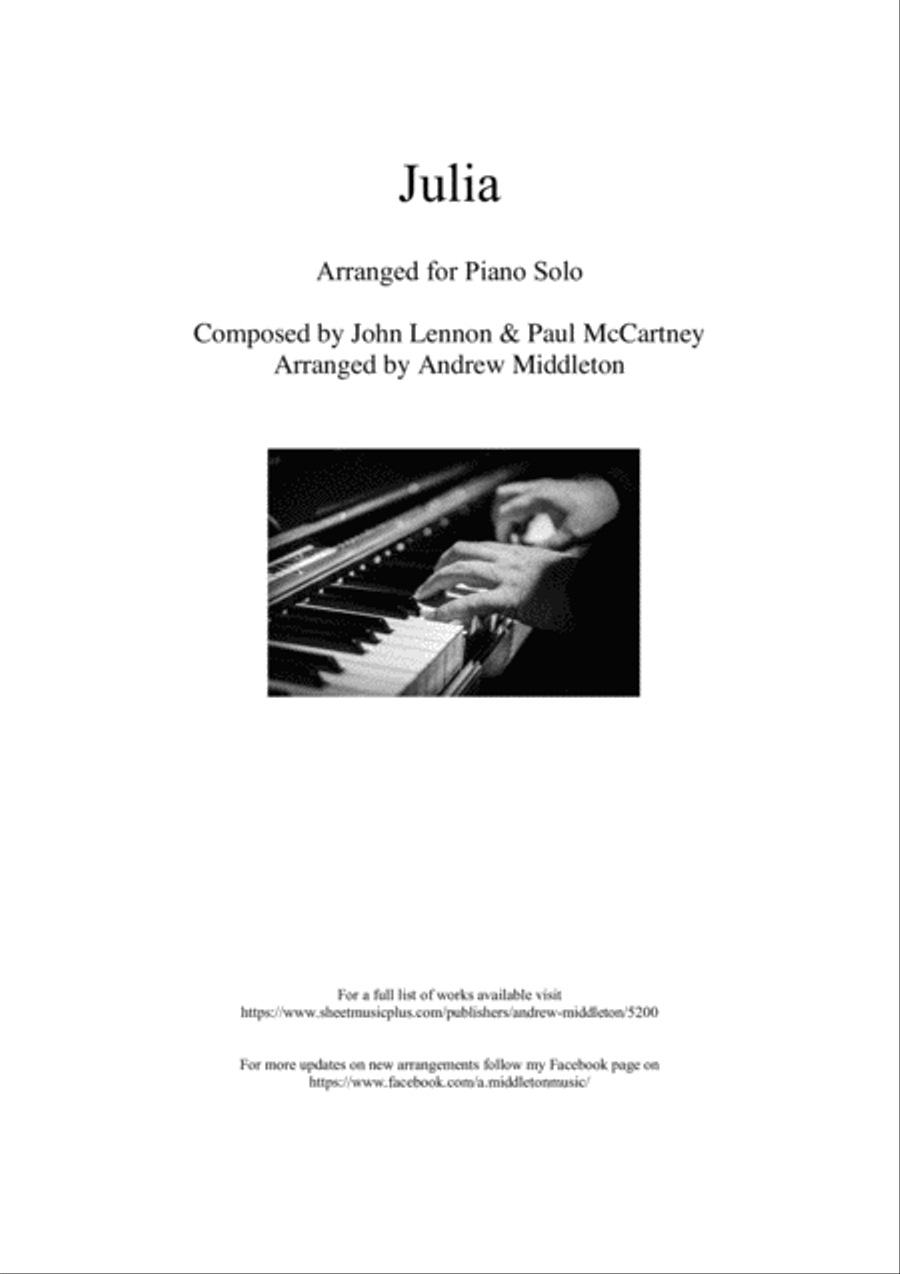 Julia Piano Solo scores gallery preview page 1
