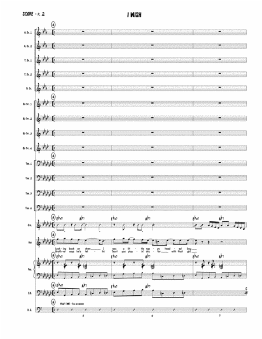 I Wish Jazz Ensemble scores gallery preview page 3