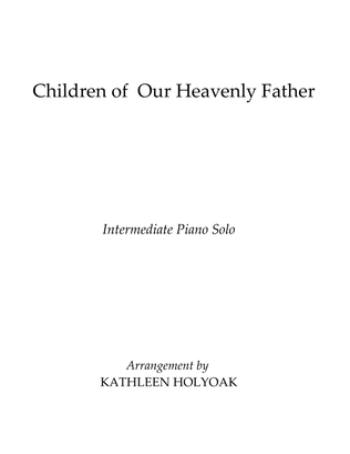 Book cover for Children of Our Heavenly Father - Piano arrangement by KATHLEEN HOLYOAK