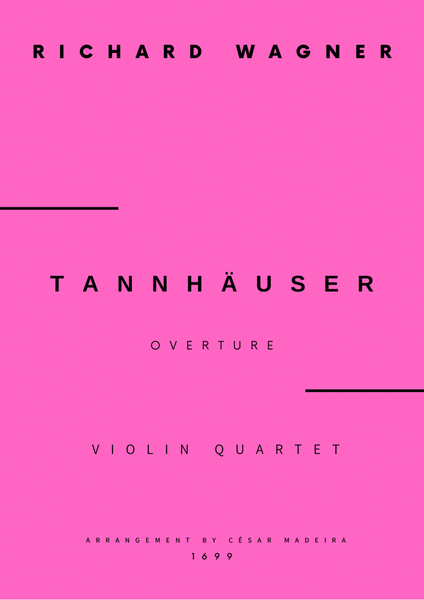 Tannhäuser (Overture) - Violin Quartet (Full Score) - Score Only image number null