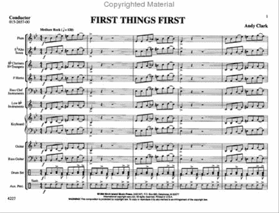 First Things First Concert Band scores gallery preview page 2