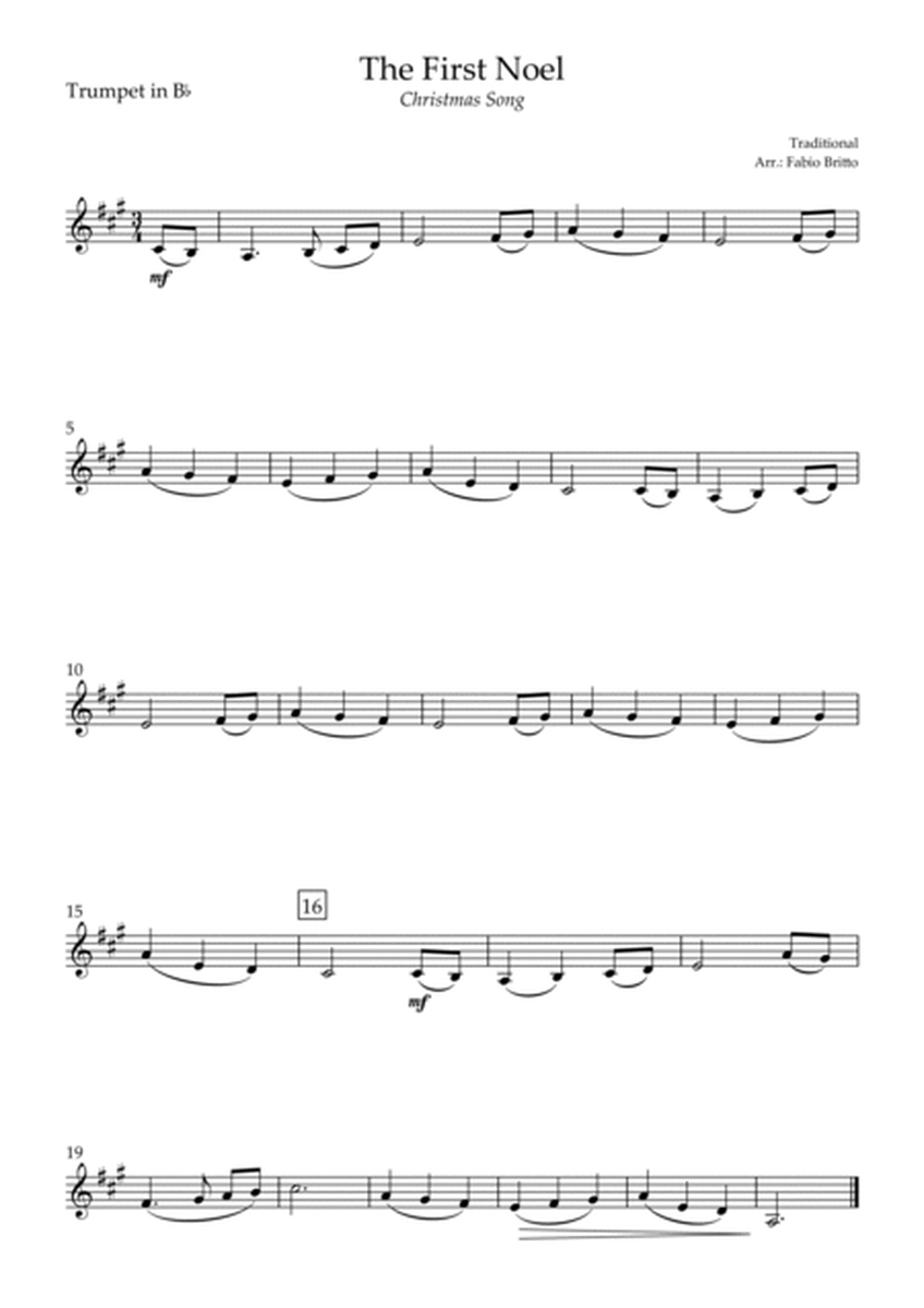 The First Noel (Christmas Song) for Trumpet in Bb & Trombone Duo image number null