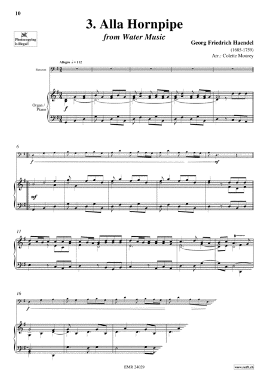 40 Greatest Baroque Hits Volume 1 Bassoon Solo scores gallery preview page 5