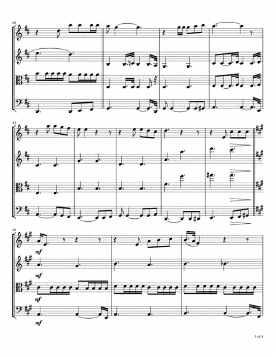Happy Xmas (war Is Over) String Quartet scores gallery preview page 6