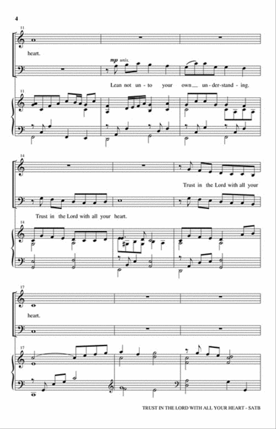 Trust in the Lord with All Your Heart Set of Parts scores gallery preview page 3