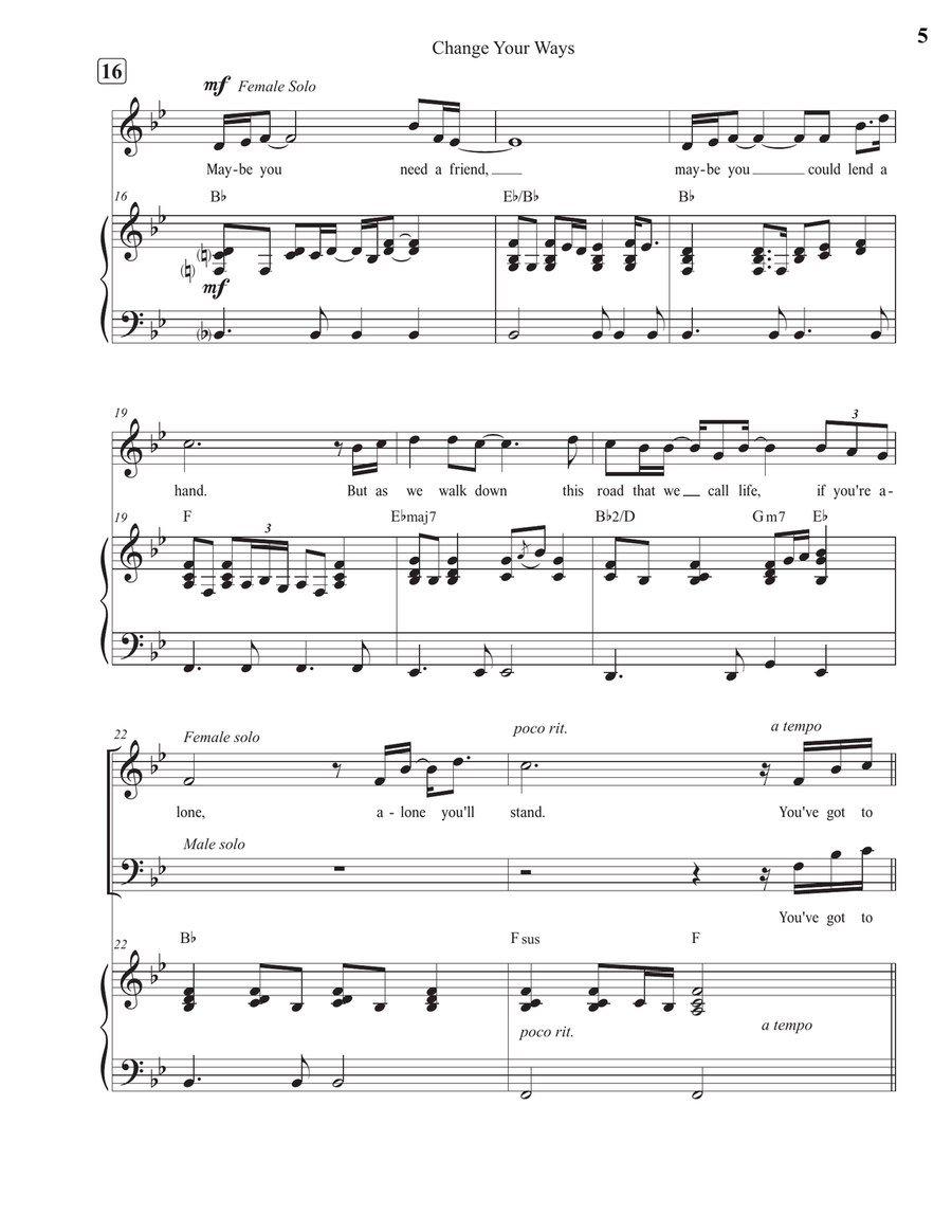 Change Your Ways 4-Part scores gallery preview page 5