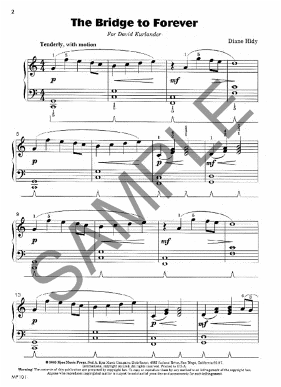 The Bridge to Forever Piano Method scores gallery preview page 2