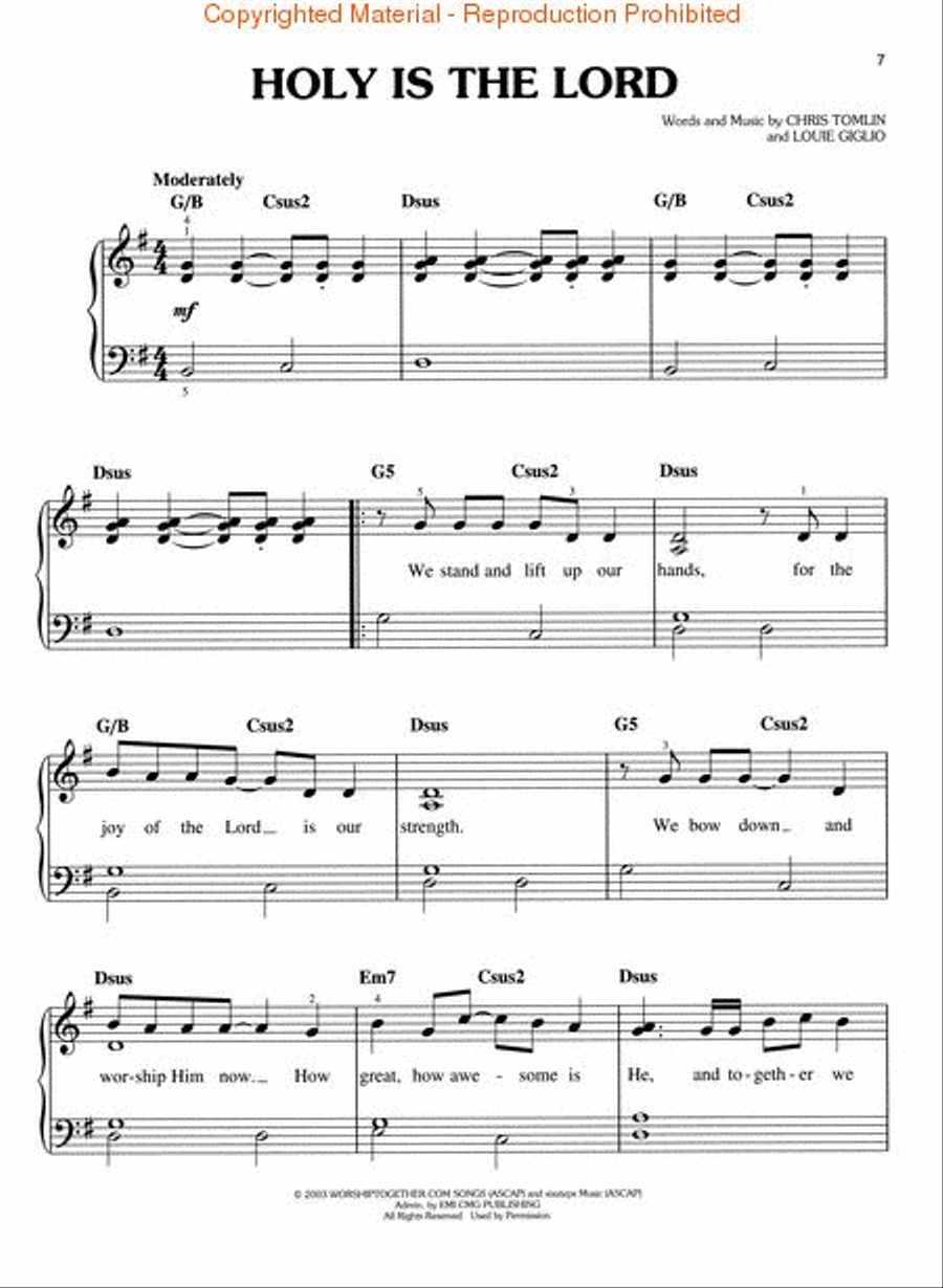 Chris Tomlin - Arriving Easy Piano scores gallery preview page 3