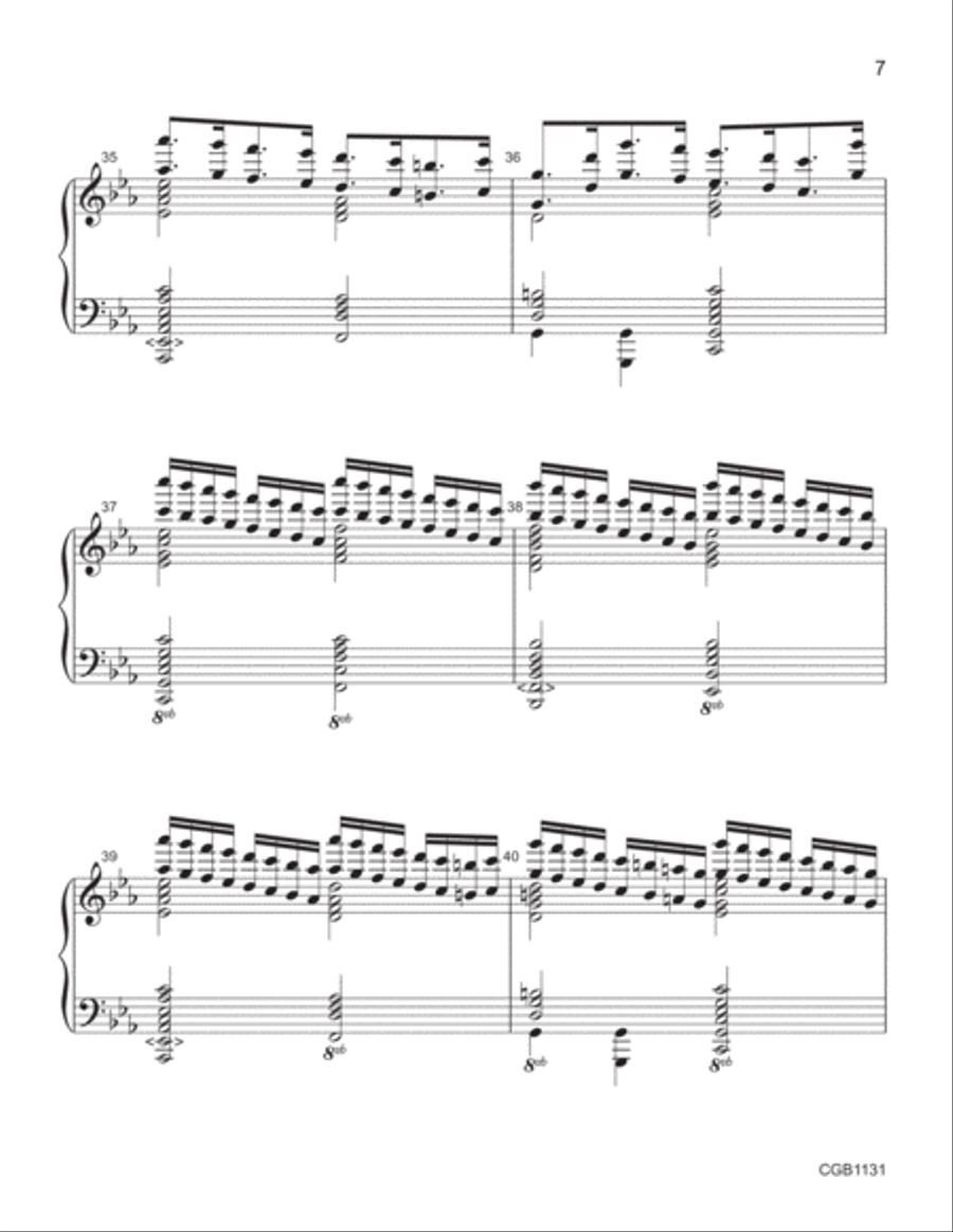 Passacaille (5-7 octaves) Handbell Choir scores gallery preview page 7