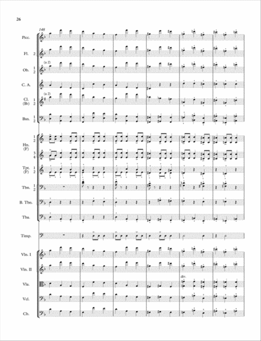 Norfolk Rhapsody No. 2 Full Orchestra scores gallery preview page 7