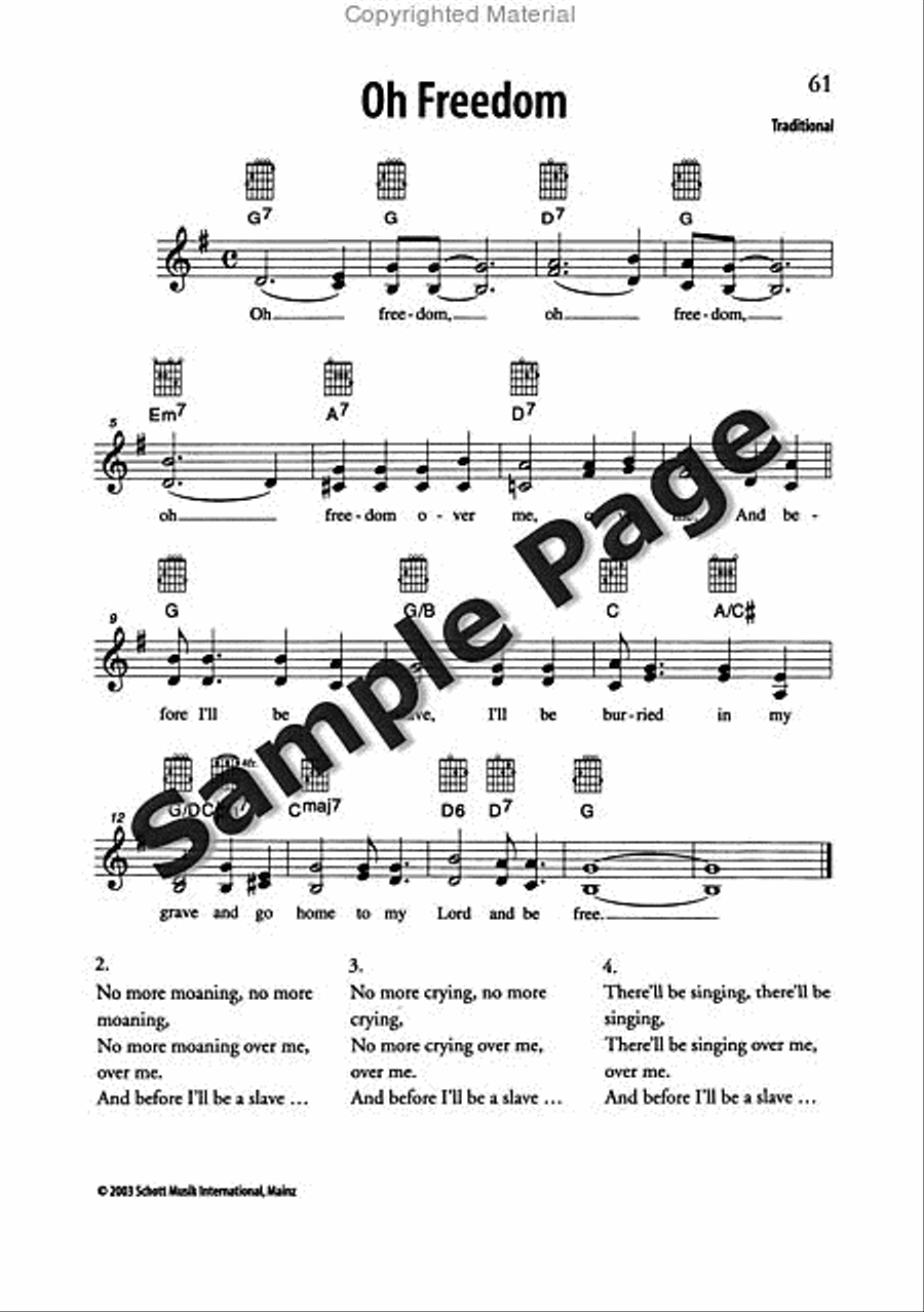 Best of Spirituals & Gospels Acoustic Guitar scores gallery preview page 62
