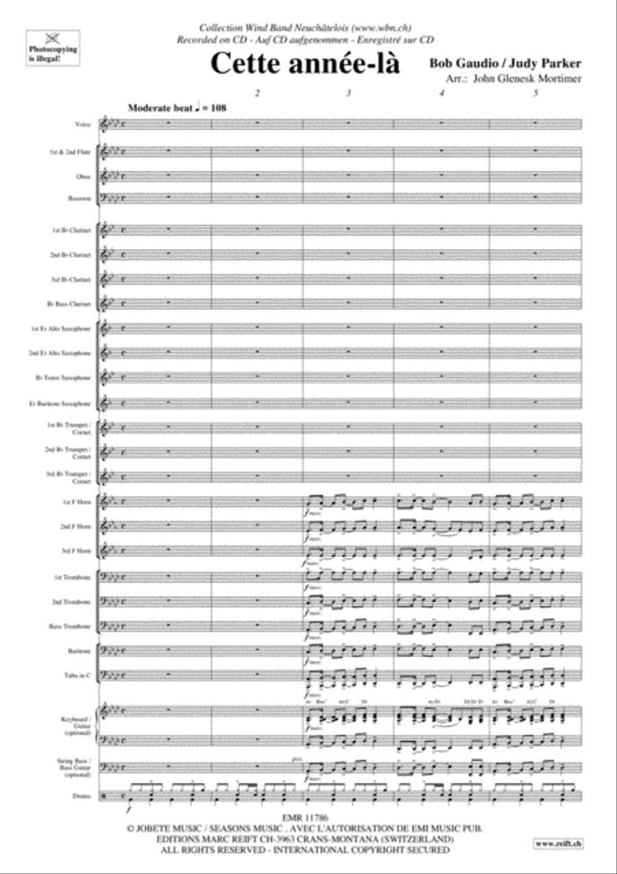 Cette Annee-La Concert Band scores gallery preview page 4