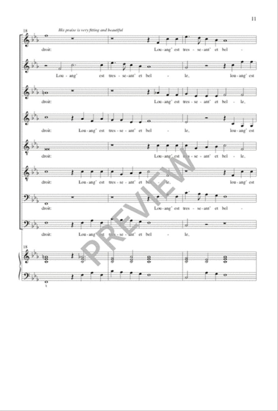 Pseaume 33 Pseaume 33 SSAATTBB scores gallery preview page 12