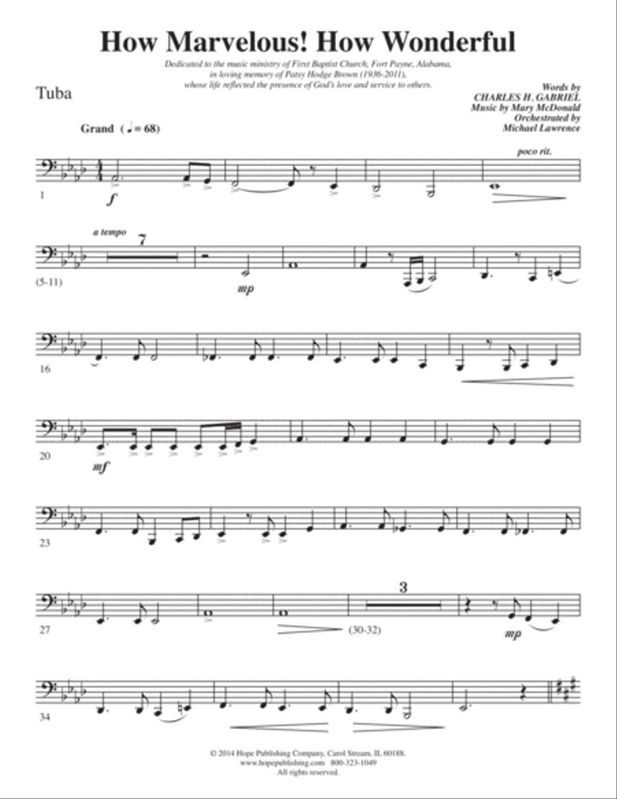 How Marvelous! How Wonderful! 4-Part scores gallery preview page 41