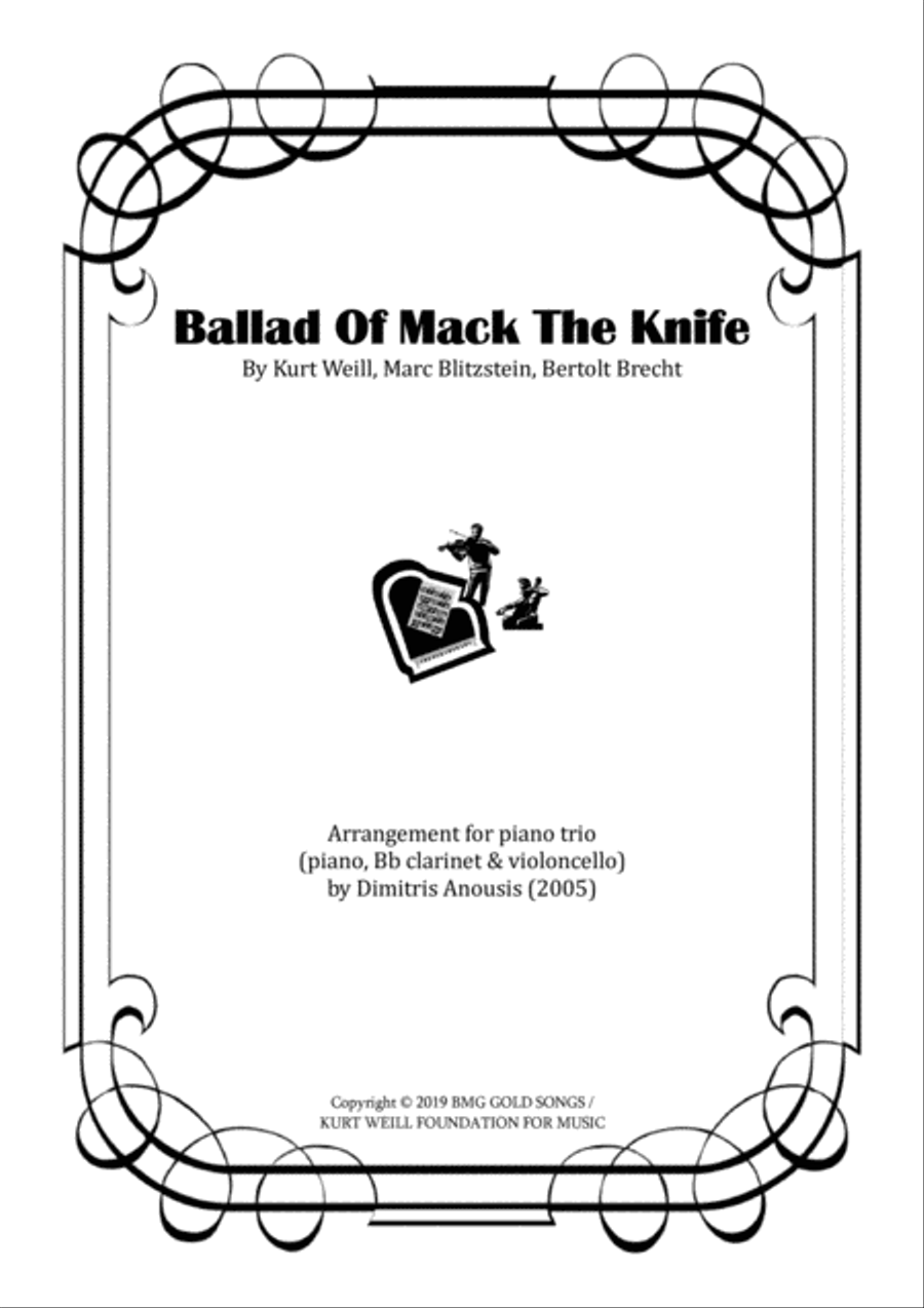 Mack The Knife Clarinet scores gallery preview page 1