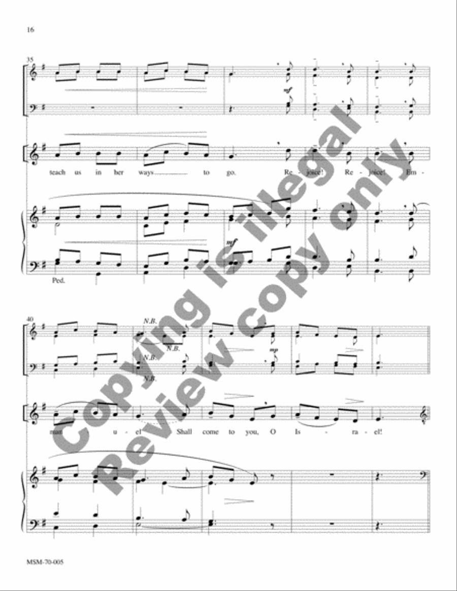 Savior of the Nations, Come (Full Score) Choir scores gallery preview page 12
