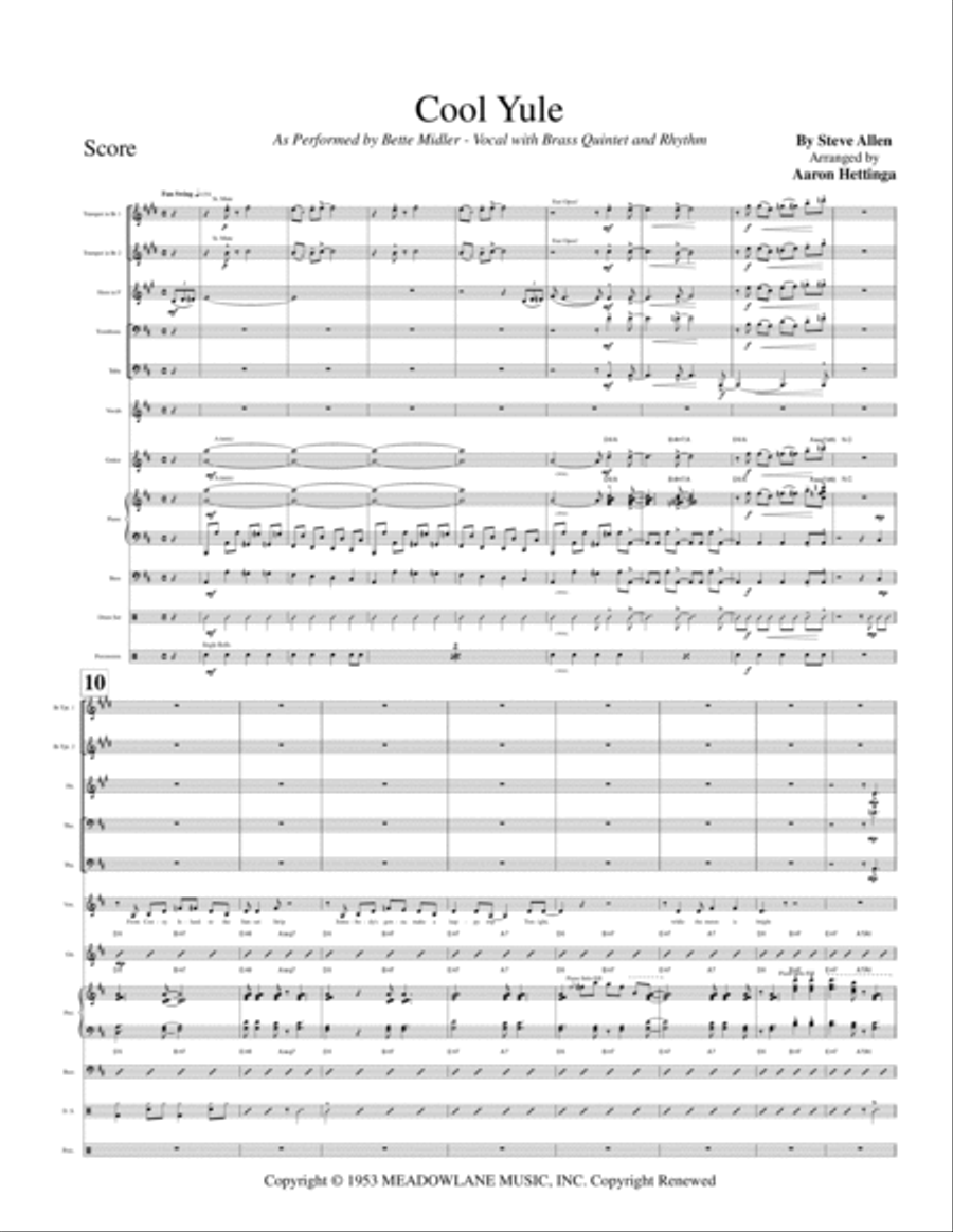 Cool Yule Large Ensemble scores gallery preview page 3