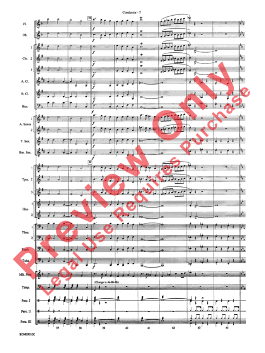 Santa Meets the Big Bands Concert Band scores gallery preview page 9