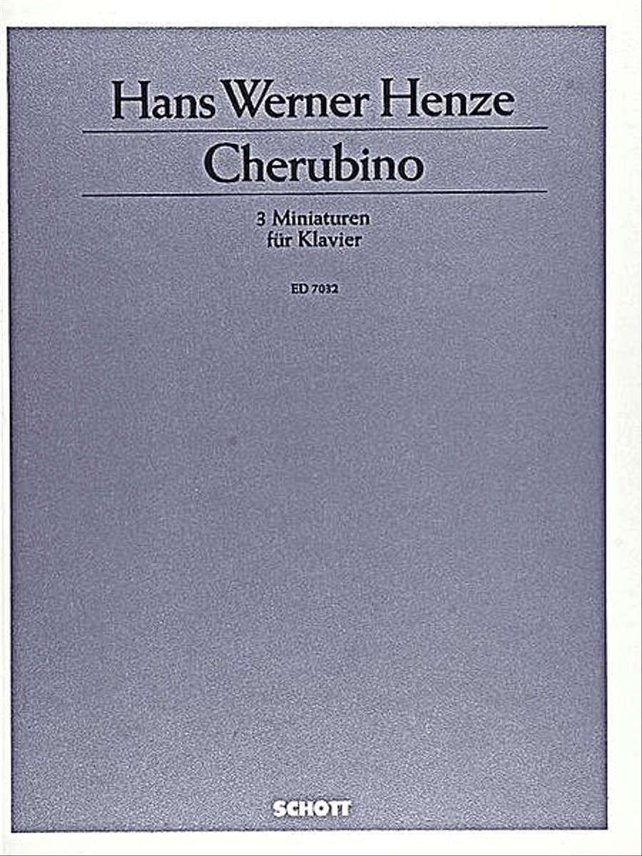 Cherubino/3 Miniatures For Piano Piano Solo scores gallery preview page 1