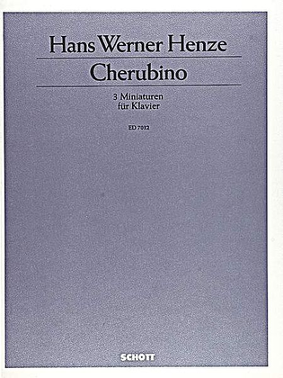 Book cover for Cherubino/3 Miniatures For Piano