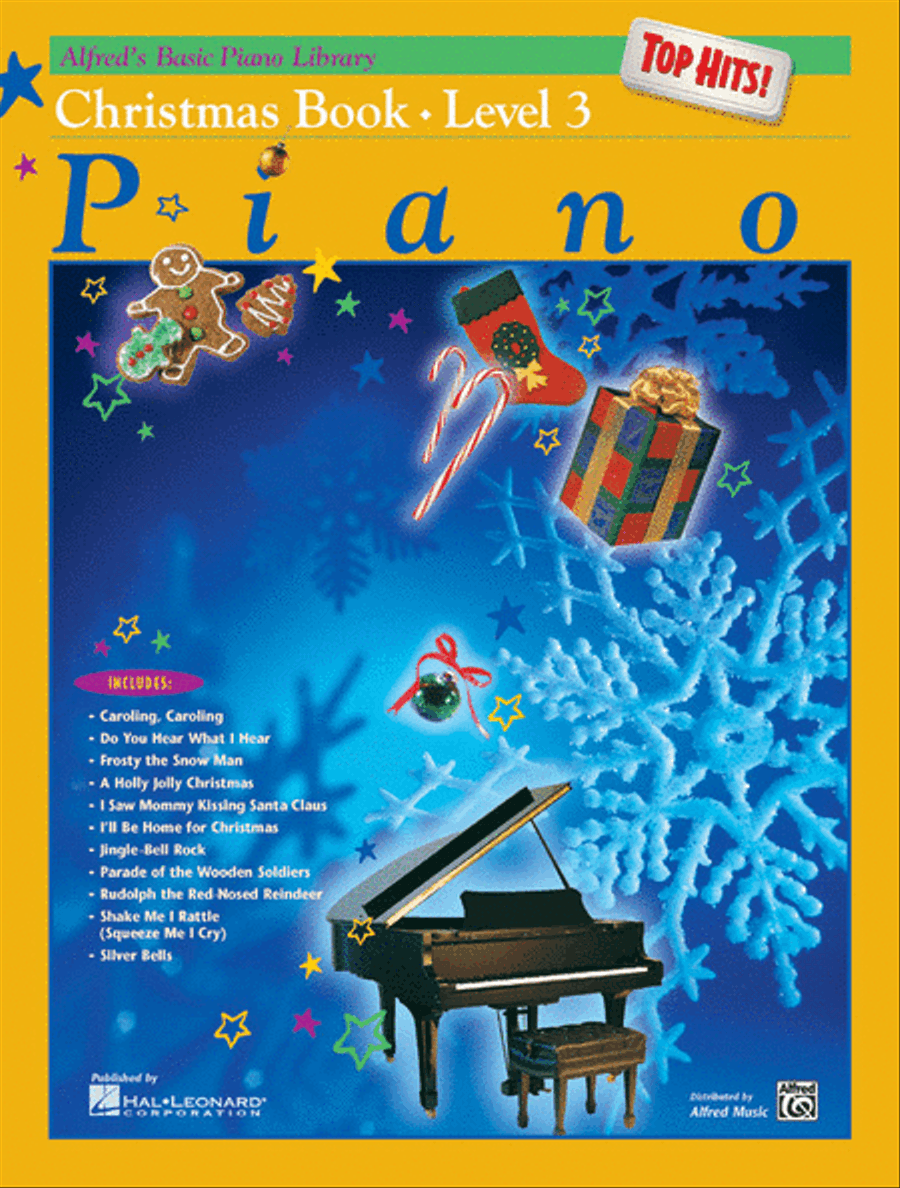 Alfred's Basic Piano Library Top Hits! Christmas, Book 3 Piano Method scores gallery preview page 1