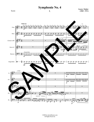 Symphony No. 4 - 1st Movement for Woodwind Quintet with Optional Percussion