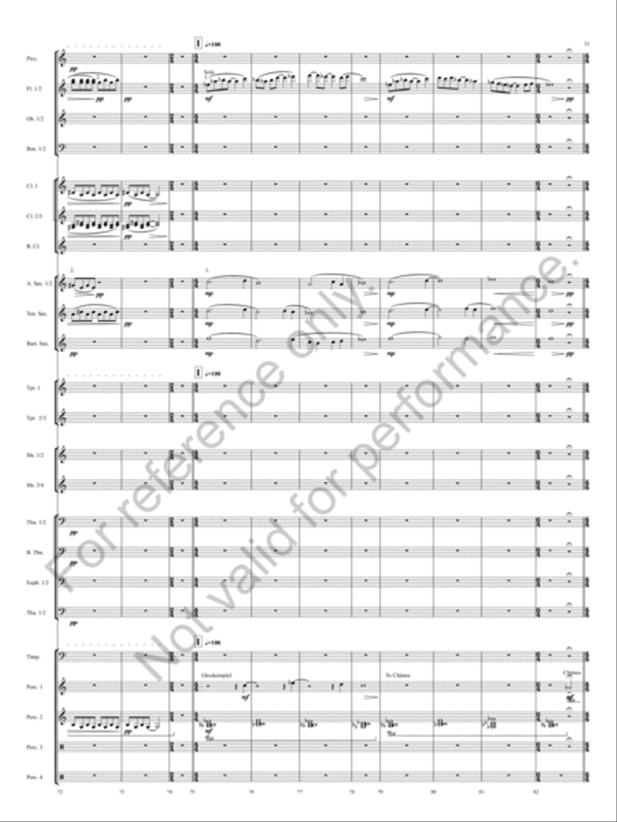 Reflections Reflections Concert Band scores gallery preview page 14