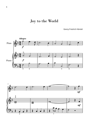Book cover for Joy to the World (Easy Flute with Piano Accompaniment)