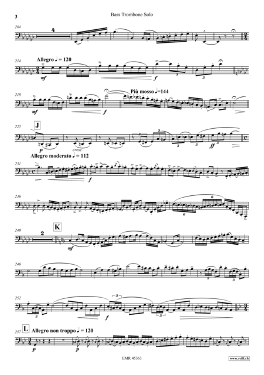 Carmen Fantasy Trombone scores gallery preview page 4