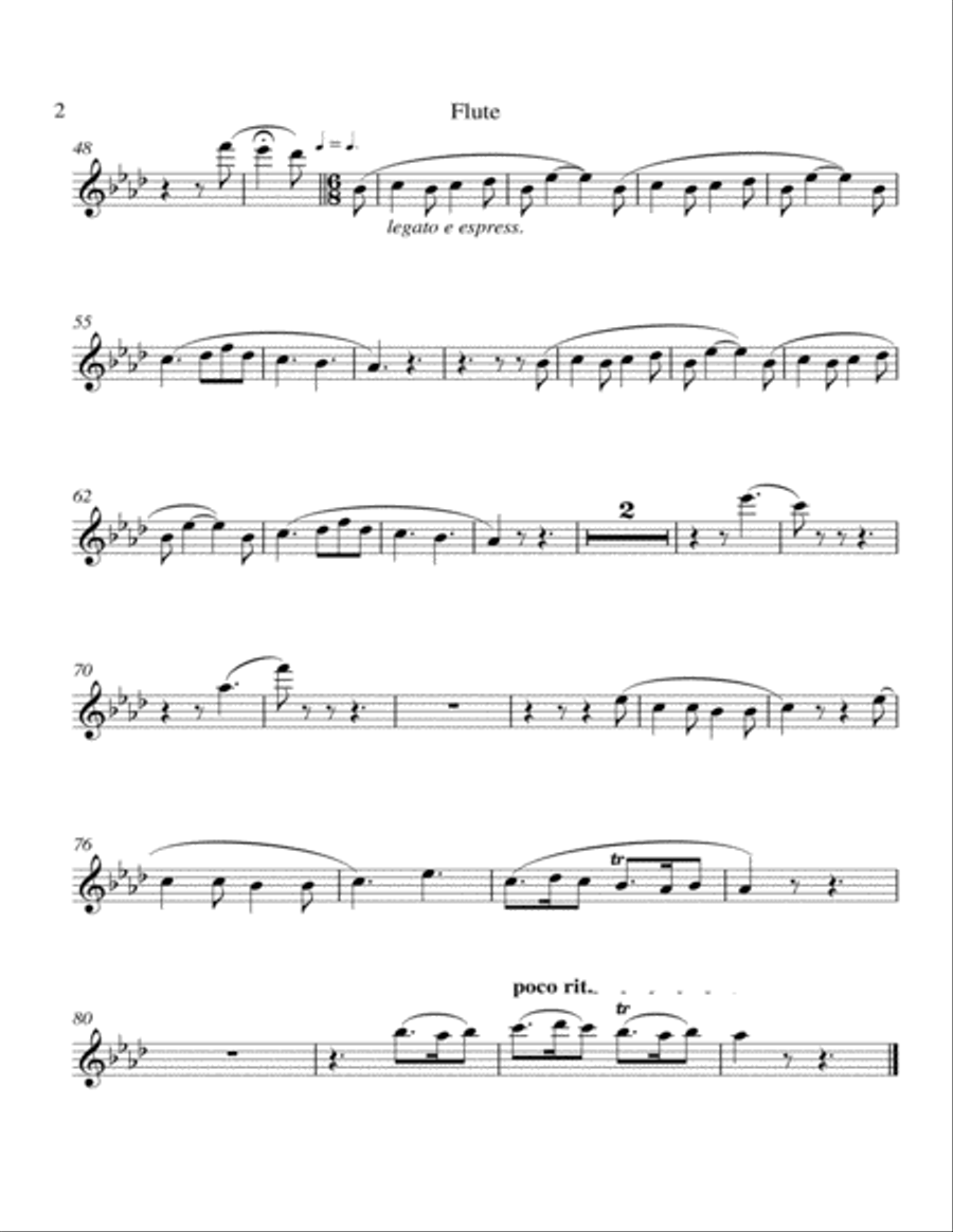 La ci darem la mano from Don Giovanni Woodwind Quintet scores gallery preview page 6